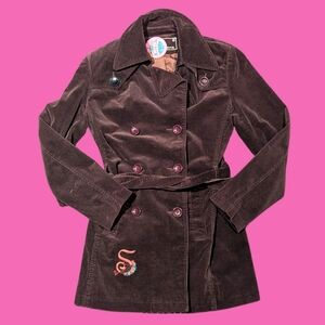 Vintage 1990's Sévillane Brown Suede Jacket Size S